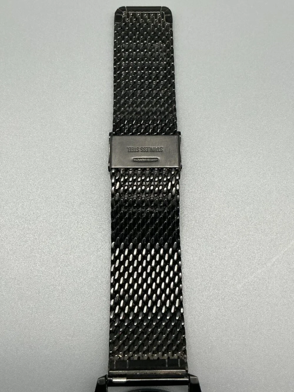MVMT Voyager Black Rose Watch Men 42mm Dual Time Zone Mesh Band New Battery